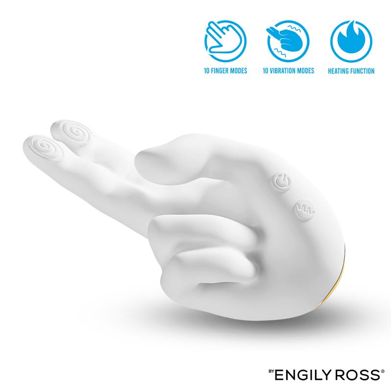 Flirty Hand Estimulador Finger Con Efecto Calor
