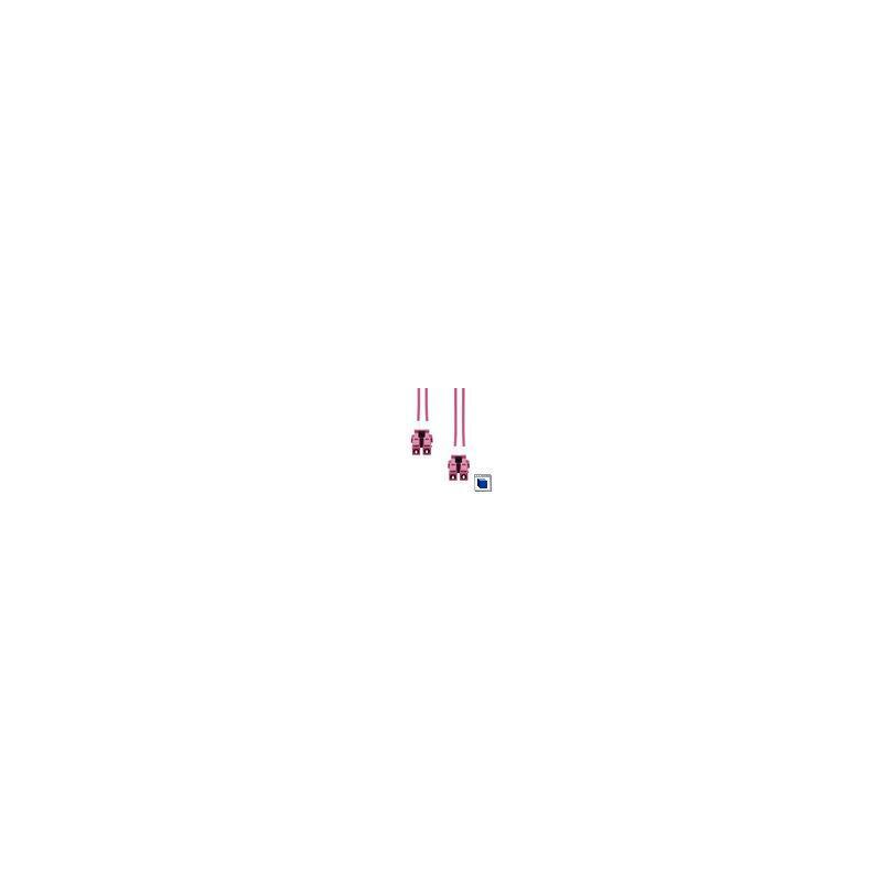 Fo Cable 50/125. Om4.  Lc/Lc-Pc. Violet 5.0m