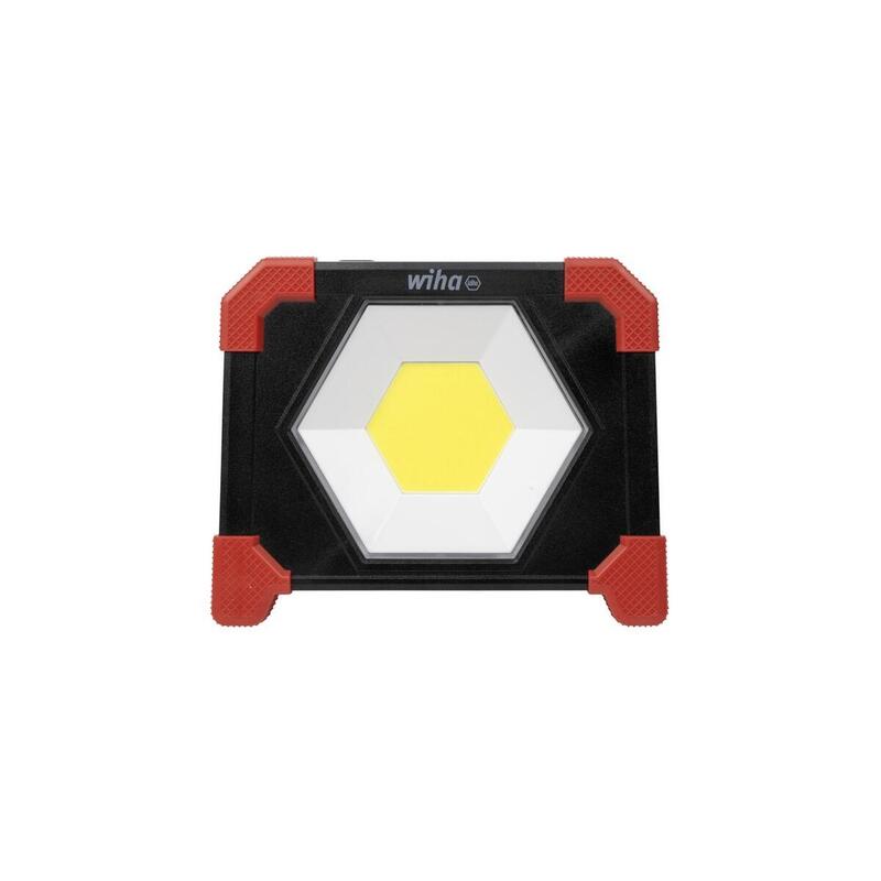Foco De Construcción Inalámbrico Wiha 30 W Negro/Rojo, Batería Integrada 45698