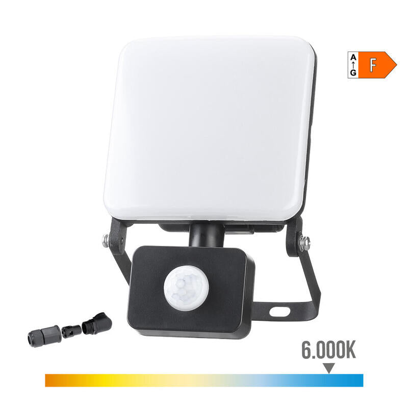 Foco Proyector Frameless Led 50w 4100lm 6000k Luz Fria Con Sensor Dm