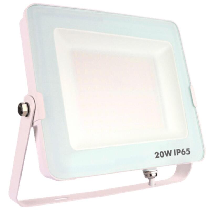 Foco Proyector Led Silver Electronics Forge + Proyector Ip65 20w 3000k 1600lm Blanco