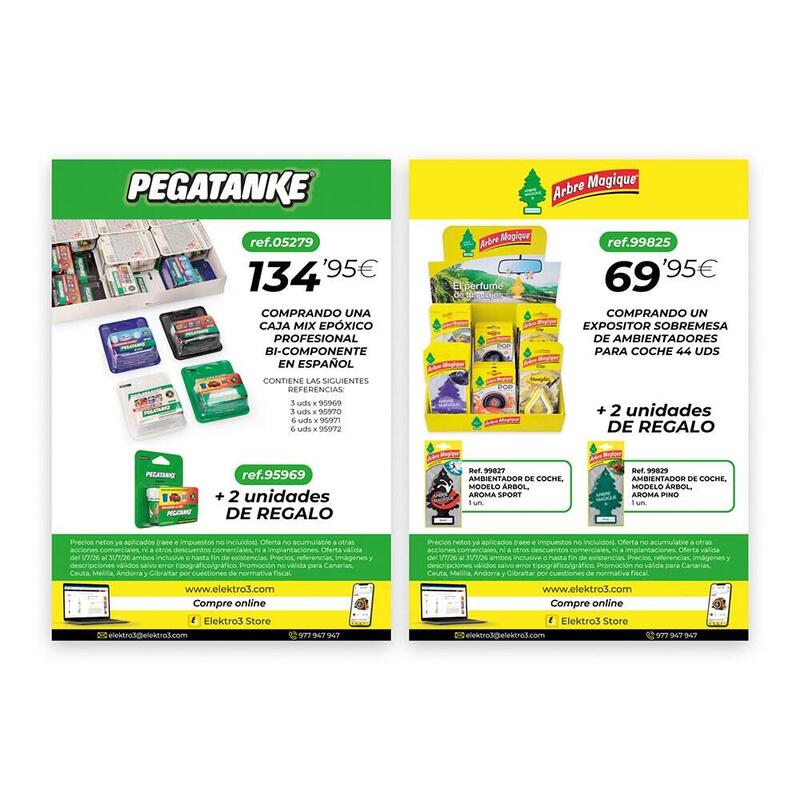 Folleto Promocional Pegatanke Y Arbre Magique, Castellano