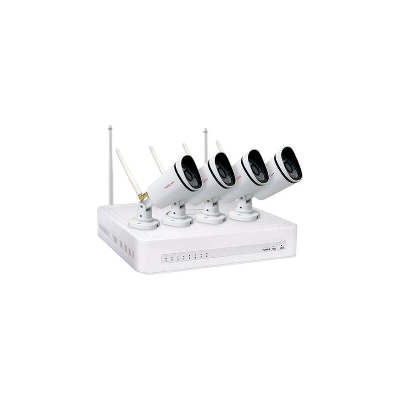 Foscam Fn7108w-B4-1t (Blanco, 1x Fn7108w Nvr, 4x Fi9910w Bullet-Camara) Fn7108w