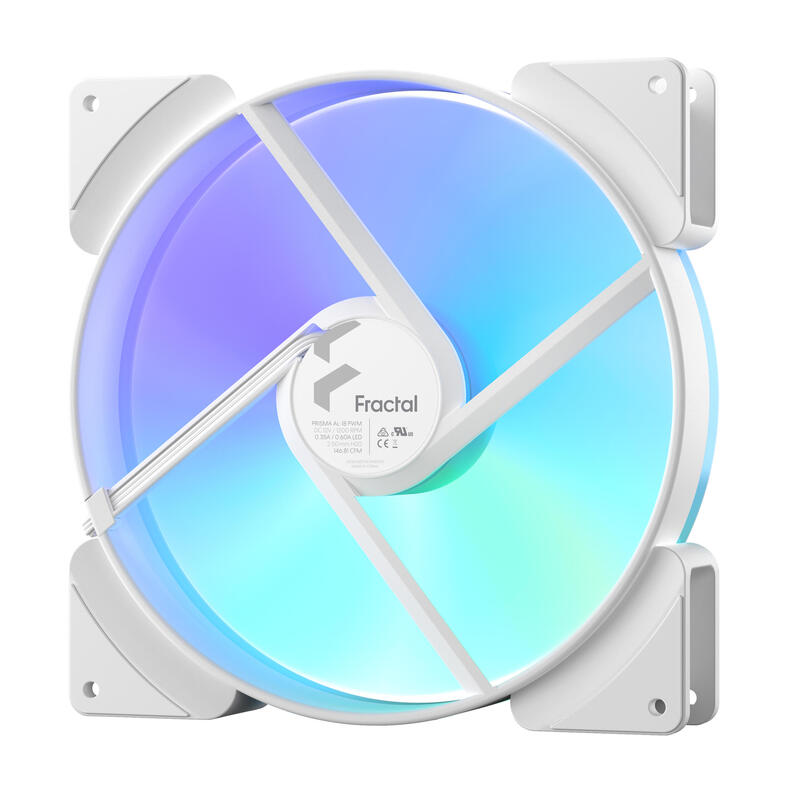 Fractal Design Prisma Al-18 Argb Pwm White, Fd-Fan-Pri-Al18-Pwm-Wt