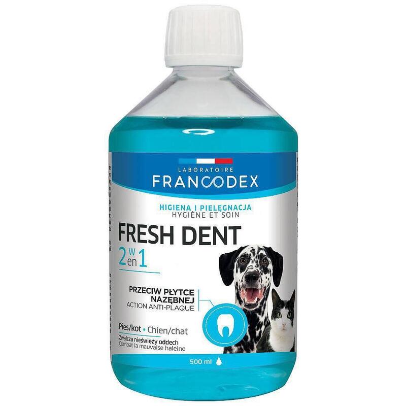 Francodex Fresh Dent - Higiene Bucal Para Perros Y Gatos 500 Ml
