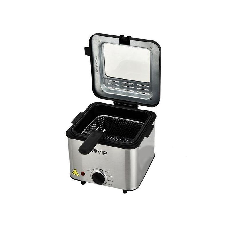 Freidora  Muvip Electrica - 1.5 Litros - Asas Tacto Frio - Selector De Temperatura - Desmontable Para Facil Limpieza -
