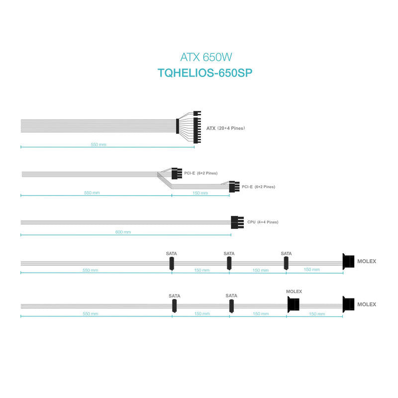 Fuente Alimentación Atx 650w Apfc 80plus Bronce