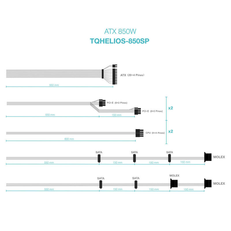 Fuente Alimentación Atx 850w Apfc 80plus Bronce