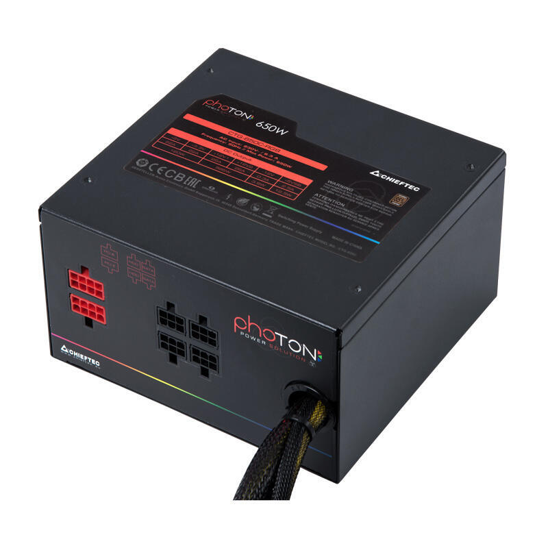 Fuente De Alimentacion Chieftec Photon 650 W 24-Pin Atx Ps/2 Negro