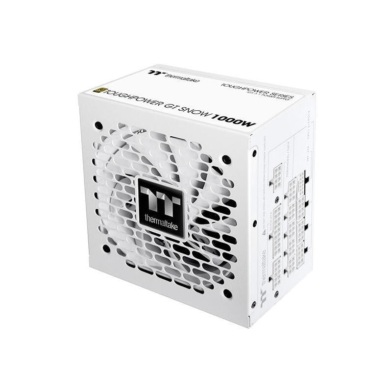 Fuente De Alimentación Thermaltake Toughpower Gt Snow 1000w  De Pc White, 1x Gpu De Alta Potencia De 12 Pines, 5x Pcie, Gestión De Cables, 1000 Vatios Ps-Tpt-1000fnfage-W