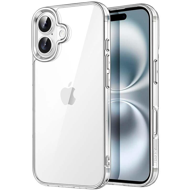 Funda Antigolpes Premium Para Iphone 16 6.1" Acrílico Anti-Amarillo Transparente