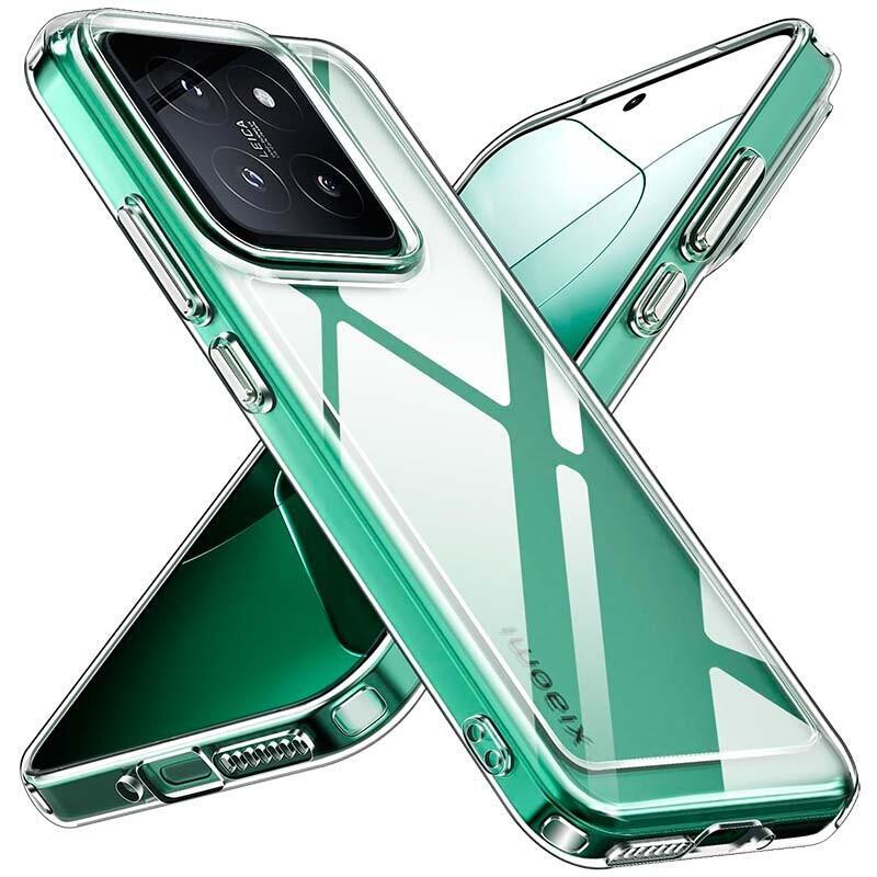 Funda Antigolpes Premium Para Xiaomi 14 5g Acrílico Anti-Amarillo Transparente