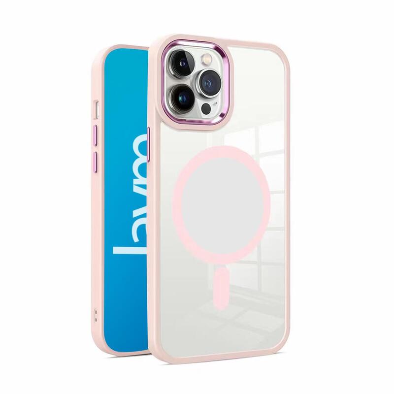 Funda Bumper Compatible Magsafe Para Iphone 16 Pro - Rosa - Jaym®
