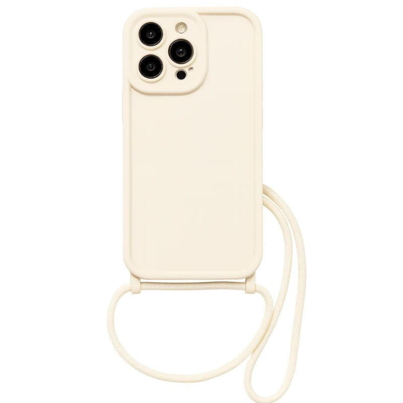 Funda Colgante De Silicona Iphone 16 Pro Blanco