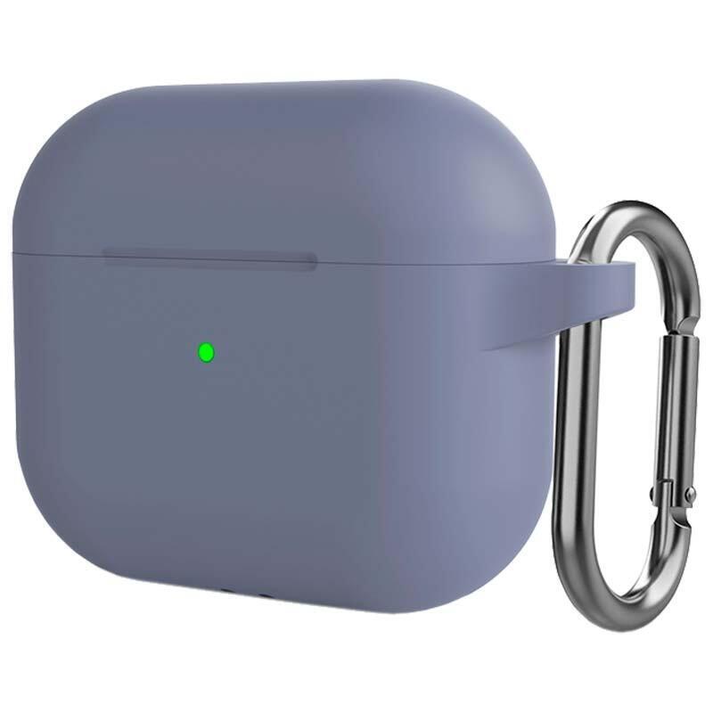 Funda De Silicona Con Mosquetón Para Apple Airpods 3ª Gen Azul Oscuro