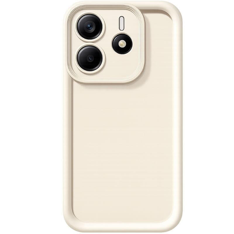 Funda De Silicona Mate Xiaomi Redmi Note 14 4g Blanco