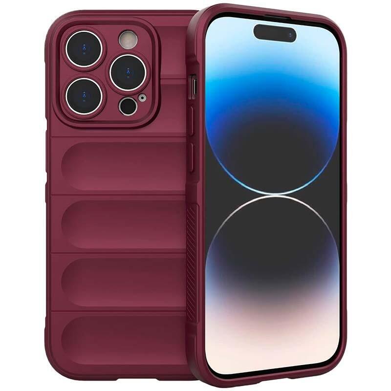 Funda De Silicona Wave Iphone 15 Pro Max Borgoña