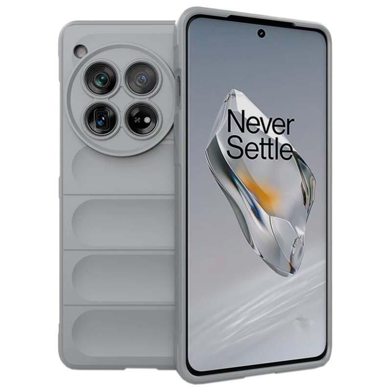 Funda De Silicona Wave Oneplus 12 Gris Claro