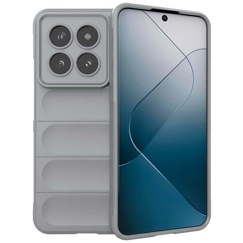 Funda De Silicona Wave Xiaomi 14 Gris Claro