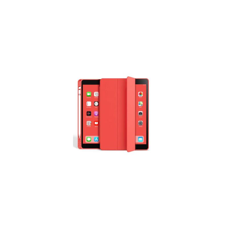 Funda Folio Rojo Soporte Magnético Reforzado Con Compartimento Para Lápiz Táctil Para Apple Ipad Mini 6 (2021-2023) / Mini 7 (2024) - Eiger®