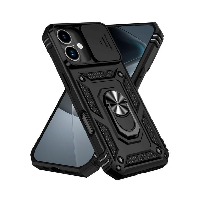 Jc Trasera Con Anillo De Soporte + Protector De Cámara Negro Apple Iphone 17