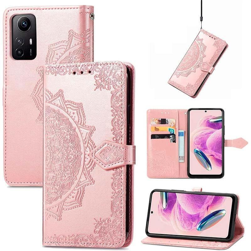 Funda Libro Mandala Xiaomi Redmi Note 12s Rosa