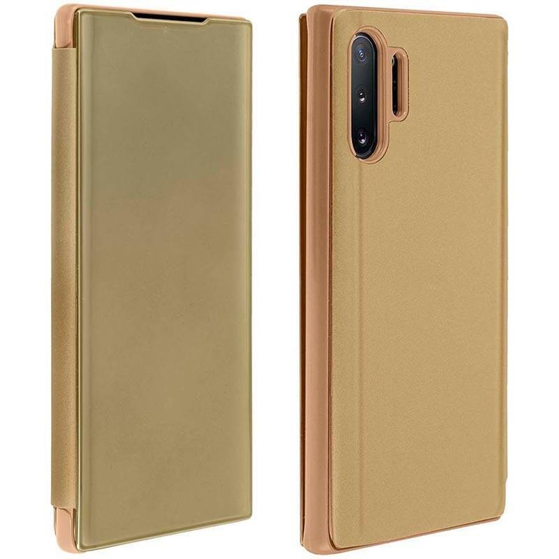 Funda Libro Smart Mirror Samsung Galaxy Note 10+ (Dorado)