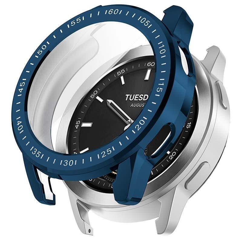 Funda Metal + Tpu Xiaomi Watch S3 Azul