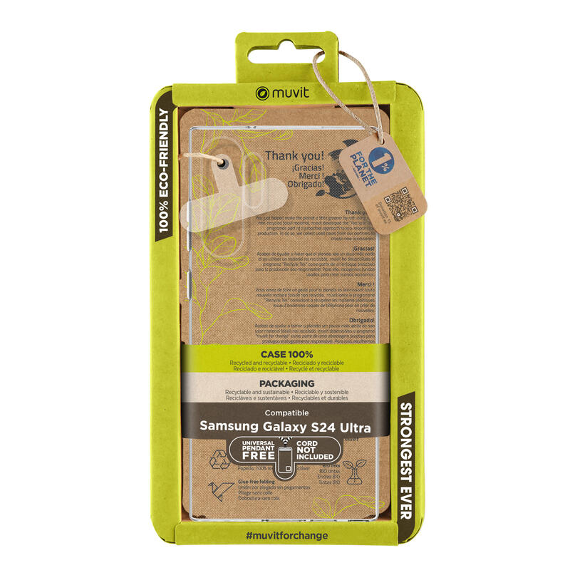 Funda Muvit Recycletek Para Samsung Galaxy S24 Ultra Transparente
