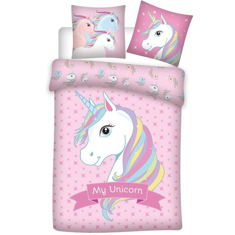 Funda Nordica Unicornio Cama 90 Microfibra