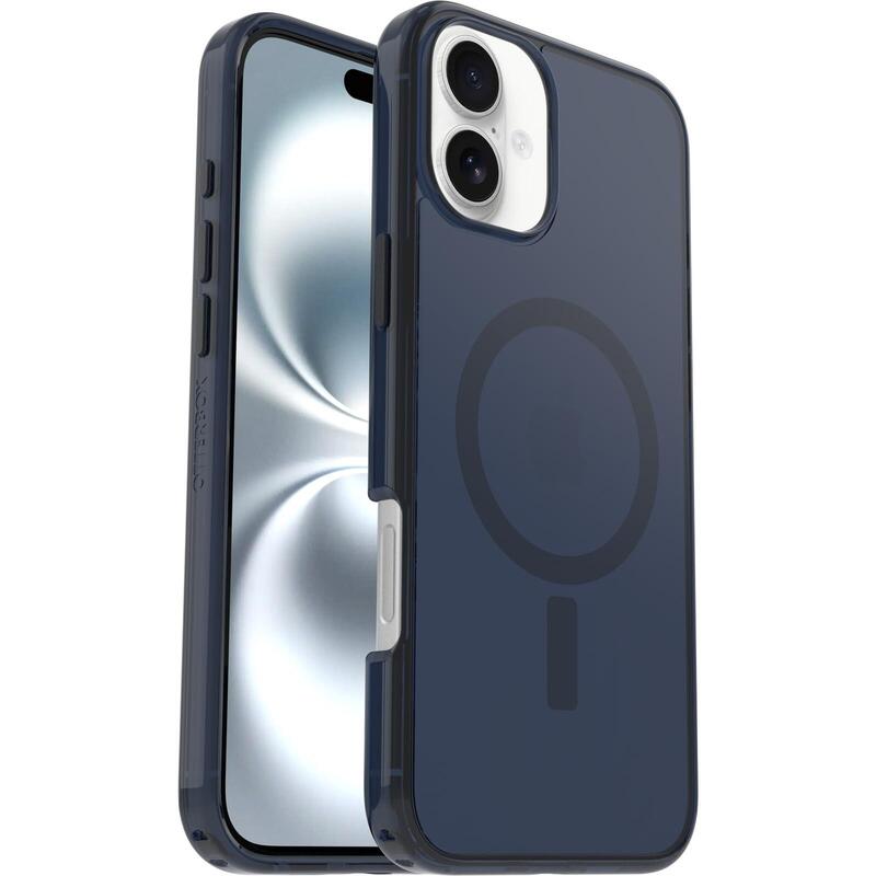 Funda Otterbox Symmetry Series Clear Magsafe Para Iphone 16 Plus, Resistente A Golpes Y Caídas, Funda Protectora Fina, Testada 3x Con Los Estándares Militares Anticaídas, Transparent/Azul
