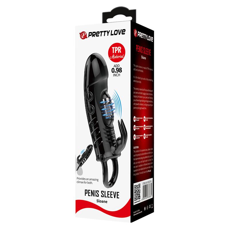 Pretty Love - Sloane Funda Pene Rabbit Negro