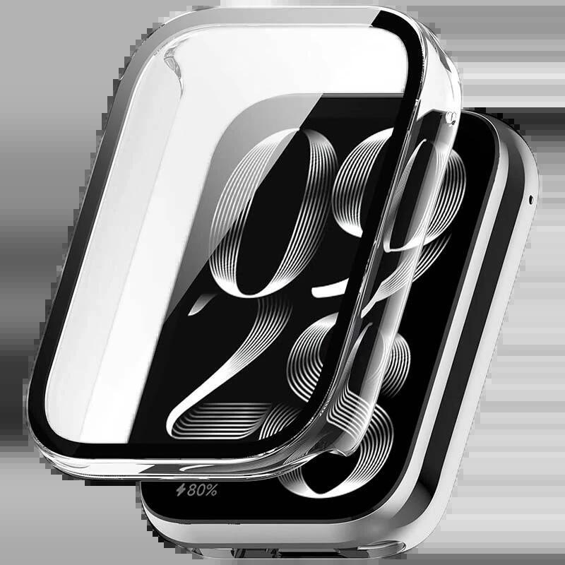 Funda Pc + Cristal Templado Xiaomi Mi Smart Band 8 Pro Transparente