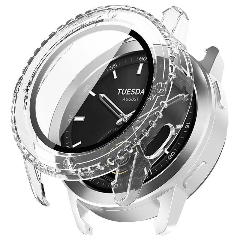 Funda Pc + Cristal Templado Xiaomi Watch S3 Transparente