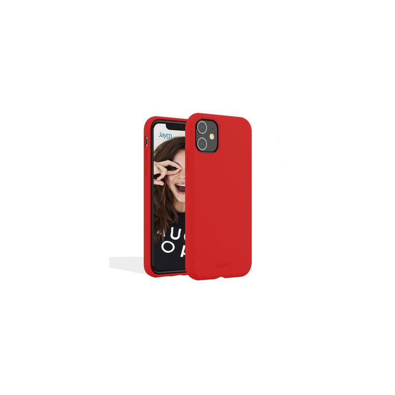 Funda Premium De Silicona Y Microfibra Compatible Magsafe Para Apple Iphone 12 / 12 Pro Rojo - Jaym® Classic® **