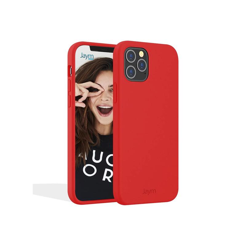 Funda Premium De Silicona Y Microfibra Para Apple Iphone 13 Pro Max Rojo - Jaym® Classic® **