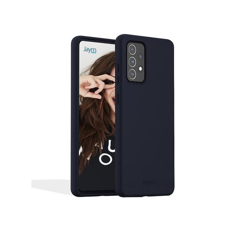 Funda Premium De Silicona Y Microfibra Para Samsung Galaxy A03s Azul - Jaym® Classic®**