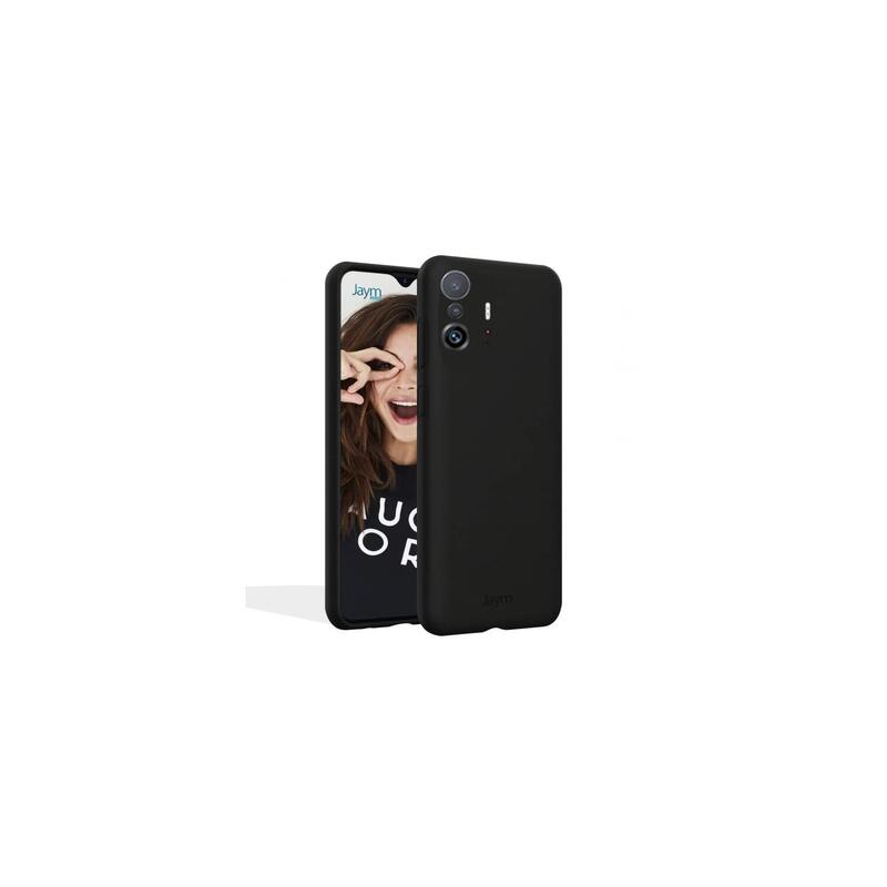 Funda Premium De Silicona Y Microfibra Para Xiaomi Redmi 10c 4g Negro - Jaym® Classic® **