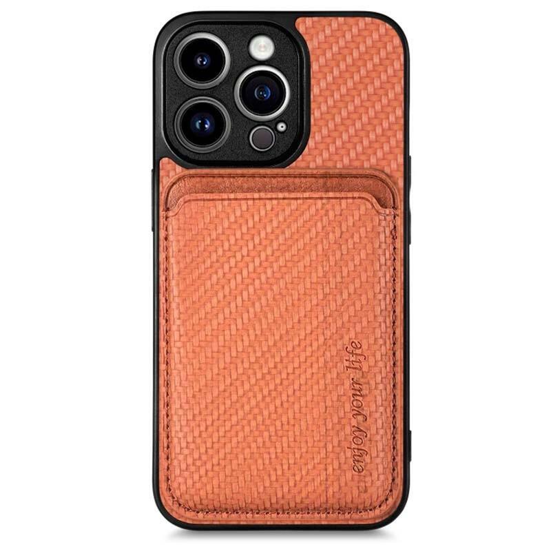 Funda Wallet Apple Iphone 15 Pro Naranja Con Magsafe Y Cartera