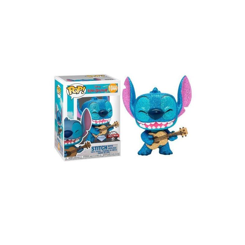 Funko Pop Stitch Con Ukelele 1044 - Lilo Y Stitch Edición Especial Brillante - 889698574884