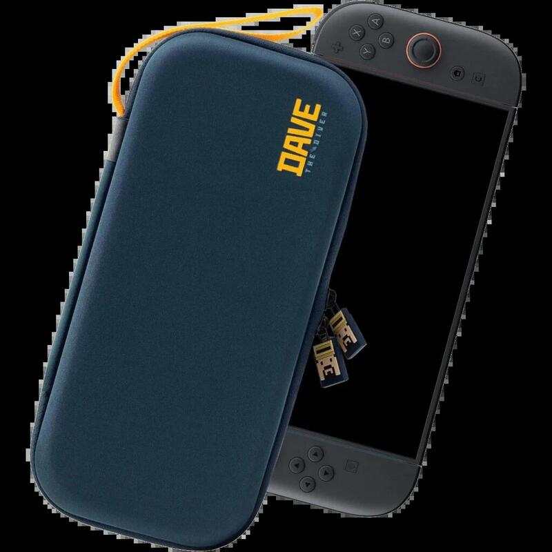 Funlab Funda Dave The Diver Edition Azul Oscuro Para Switch 2/1/Oled - Rígida, Eva, 10 Ranuras