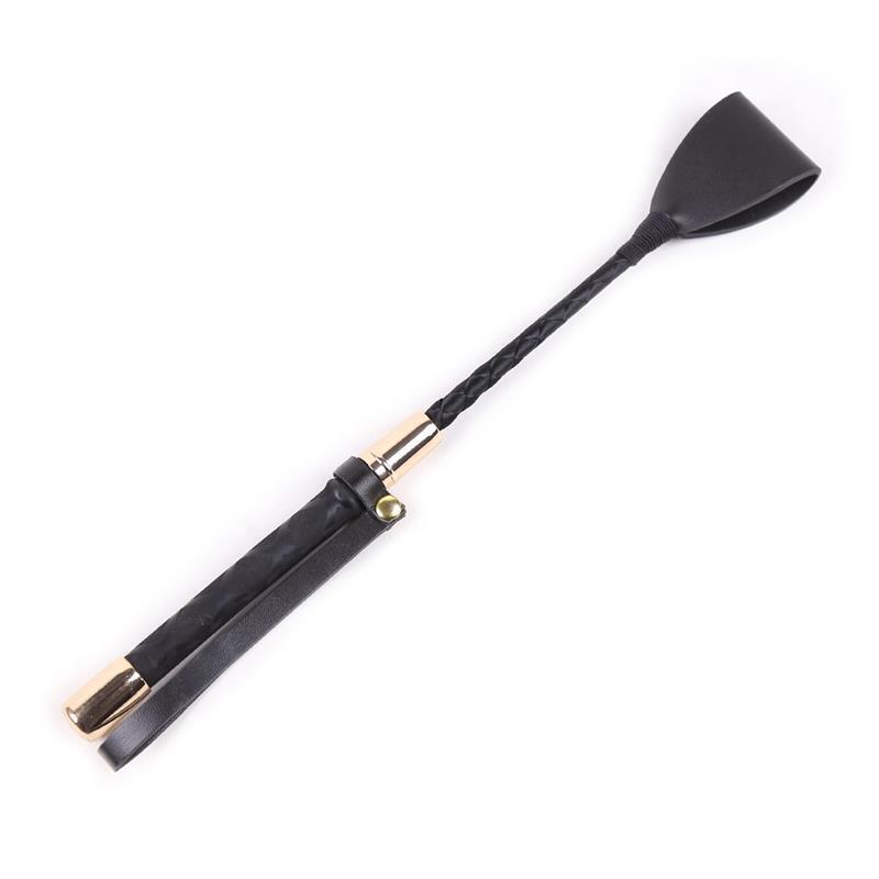 Fusta Clásica Negro Y Dorado 30 Cm