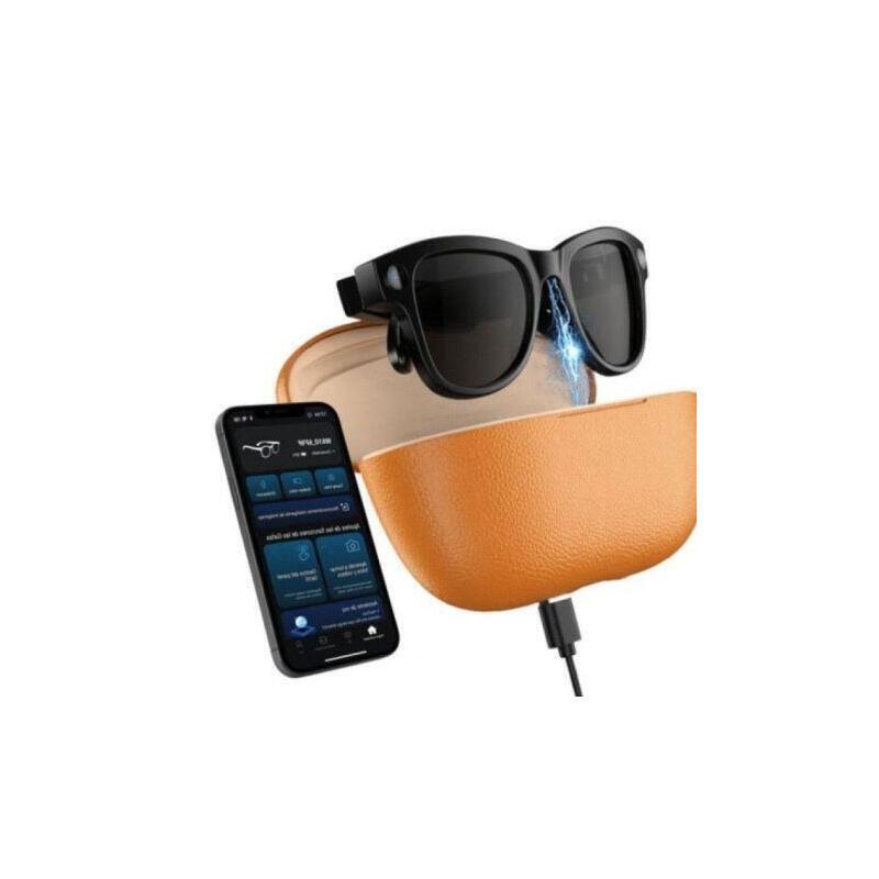 Gafas Inteligentes Smartia Vision Pro Charge - Ia · Cámara 4k · Cancelación De Ruido · Estuche Portátil Con 6 Cargas Extra