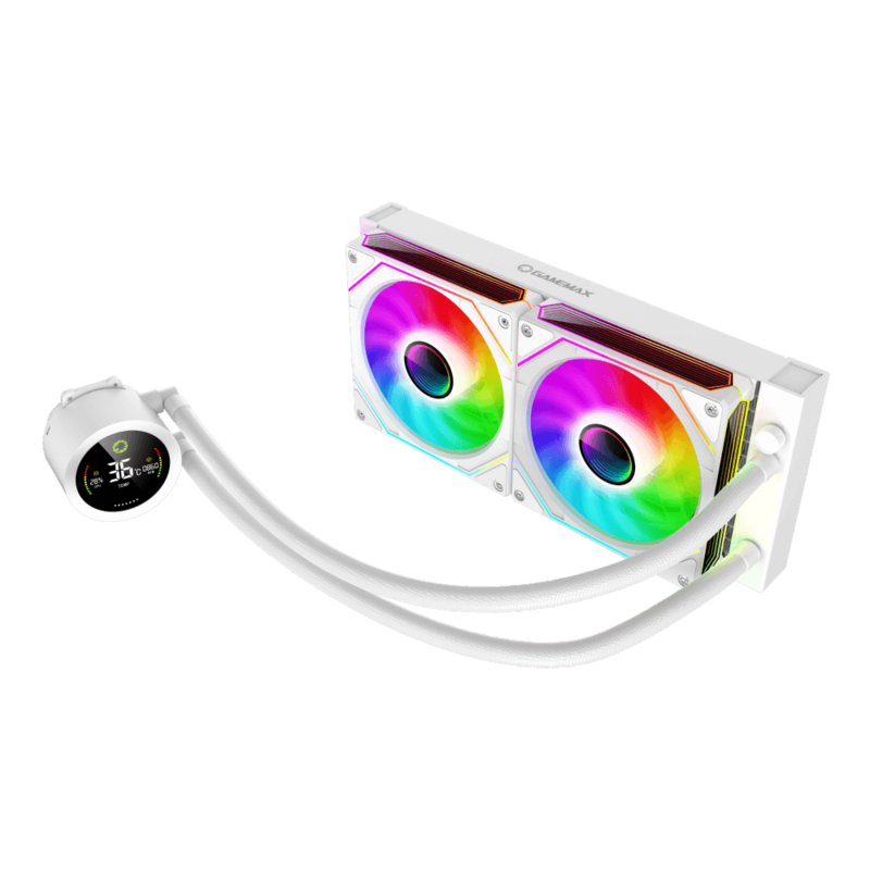 Gamemax  Cpu Liquid Cooler  Iceburg 240 Digital  White