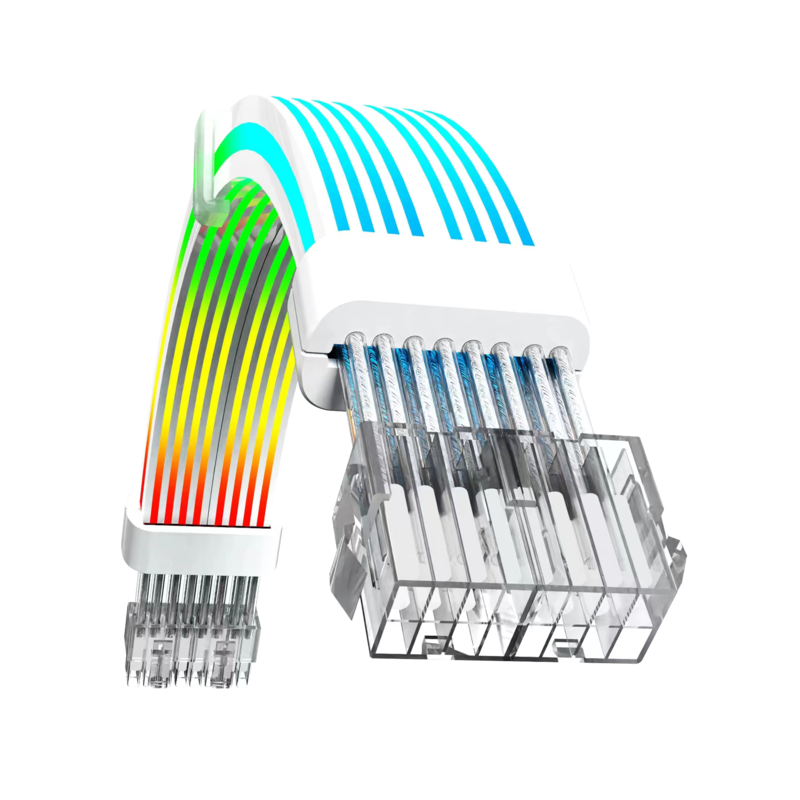 Gamemax  Psu Extension Cable  Vga Cpu 2x8pin-B  White