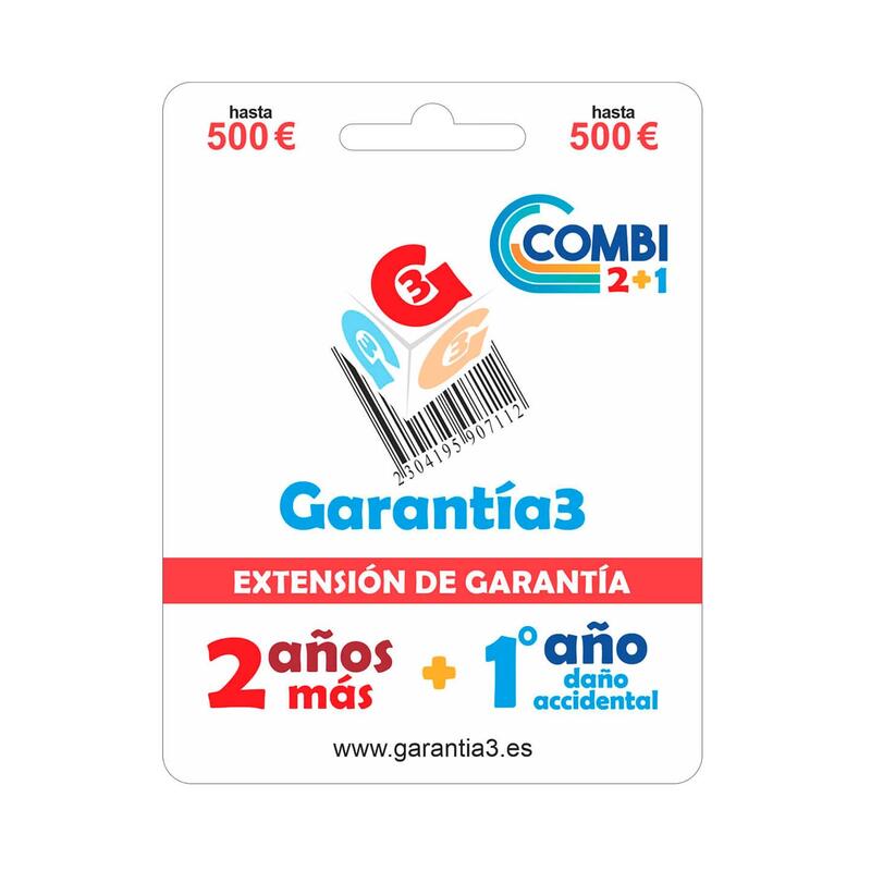 Garantía3 Combi 2+1 Cobertura Hasta 500 2 Años De Extensión De Garantía + 1 Año De Cobertura Por Daño Accidental