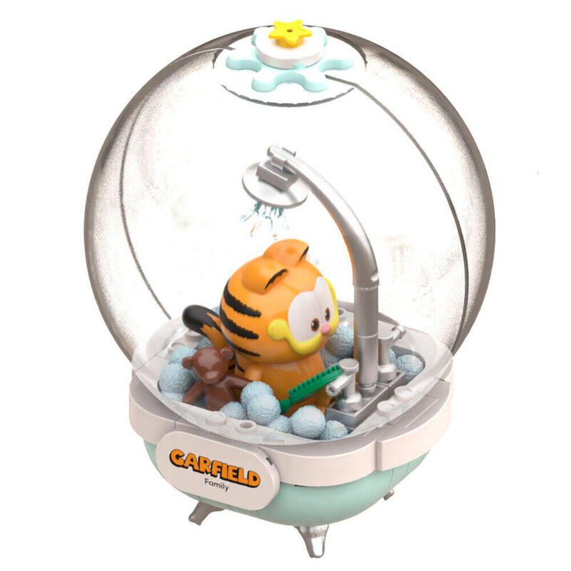 Garfield Cozy Bath Set Construccion 14 Cm Garfield Crystal Ball Series