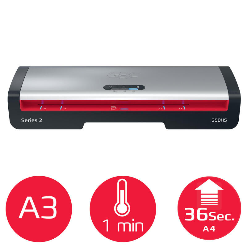 Gbc 250hs Home Office A3 Plastificadora - Calentamiento En 1 Minuto - Desde Documentos De Identidad Hasta Documentos A3