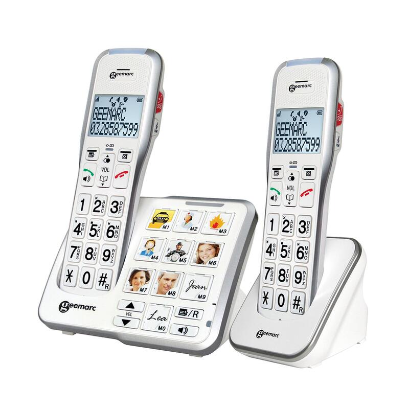Geemarc Amplidect 595-2 Schwerhörigentelefone + Bildtamen