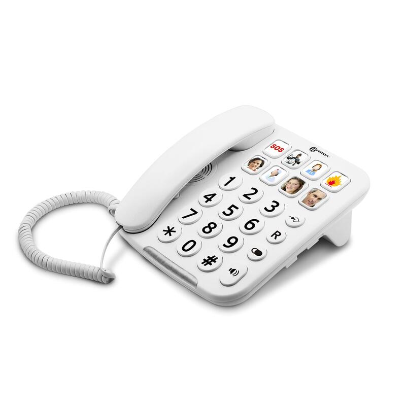 Geemarc Photophone 110 Schnurgehndenes Telefon Mit Grossen Tamen